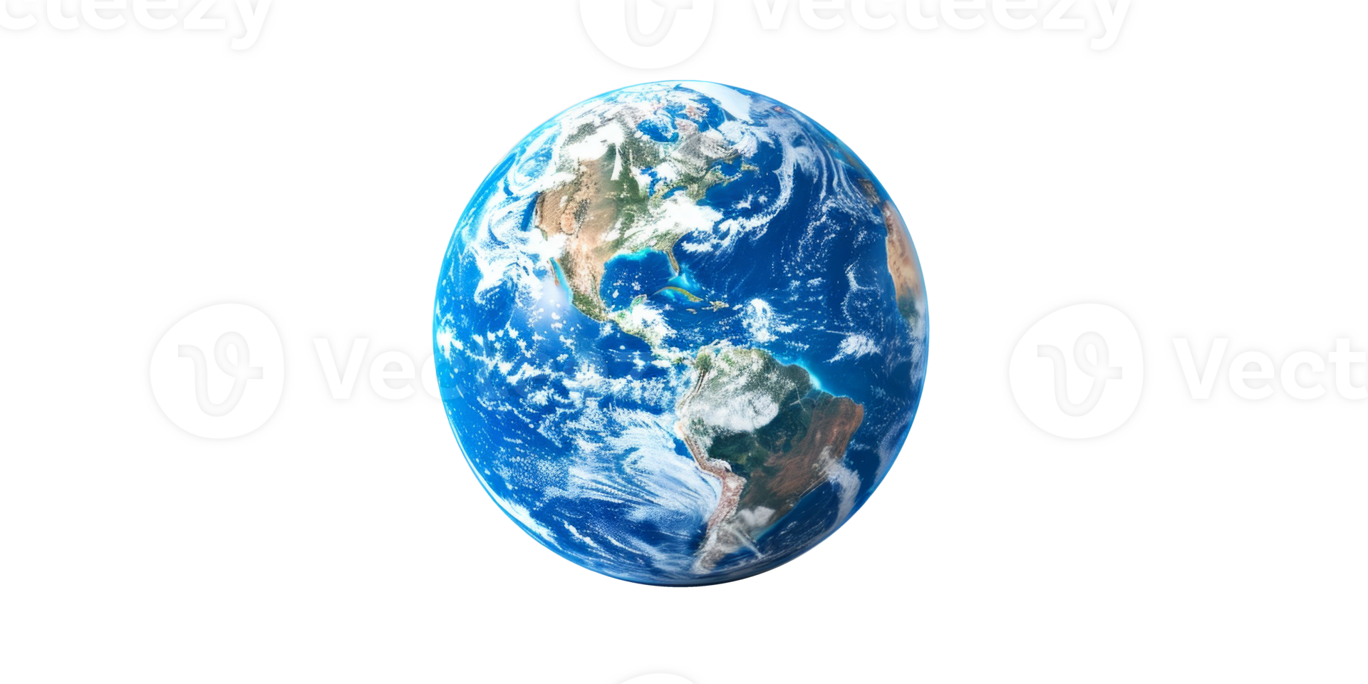 A realistic depiction of Earth showcasing oceans and continents. png