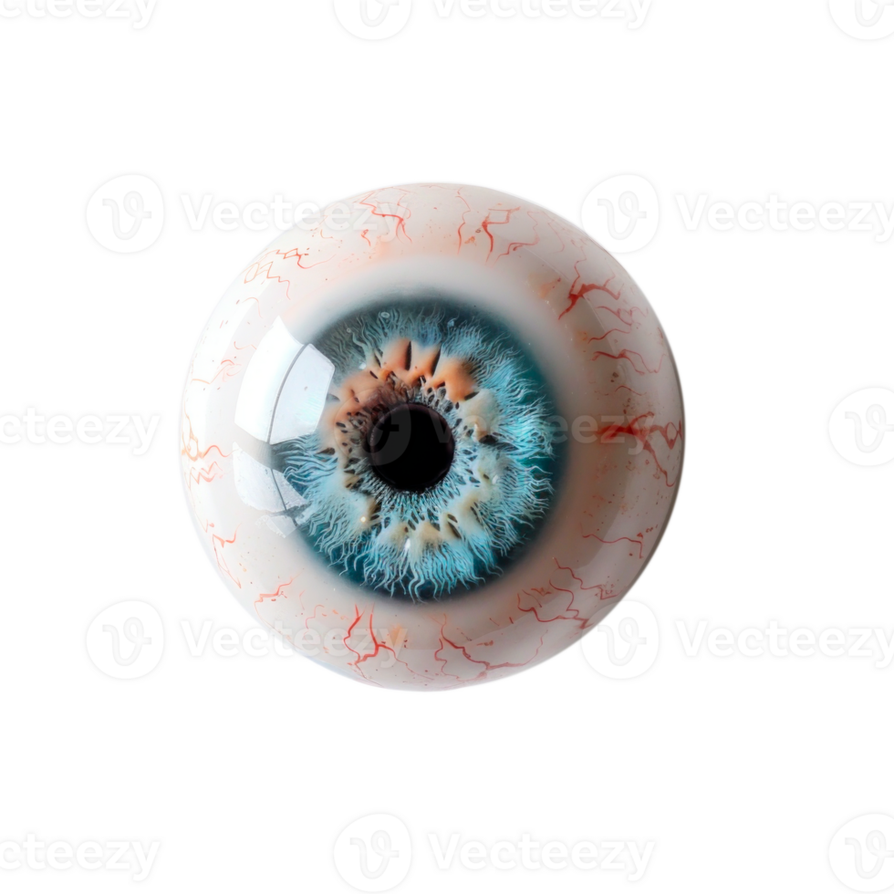 Realistic human eye close-up with detailed iris and pupil. png