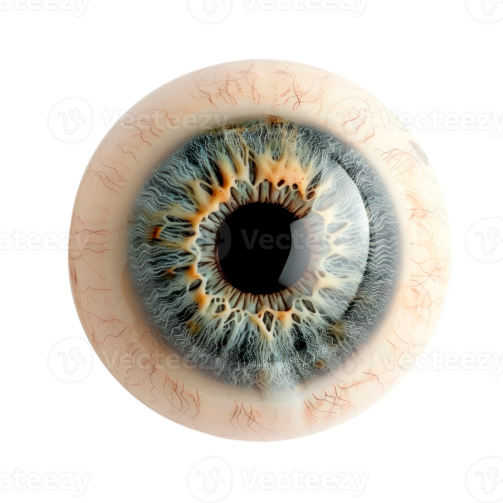 A detailed view of a human eye showcasing the iris and pupil png