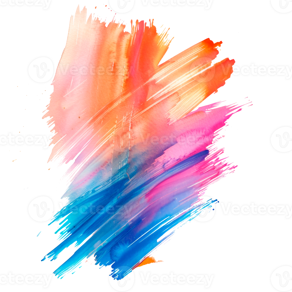 Colorful abstract splash of paint with vibrant strokes and textures png