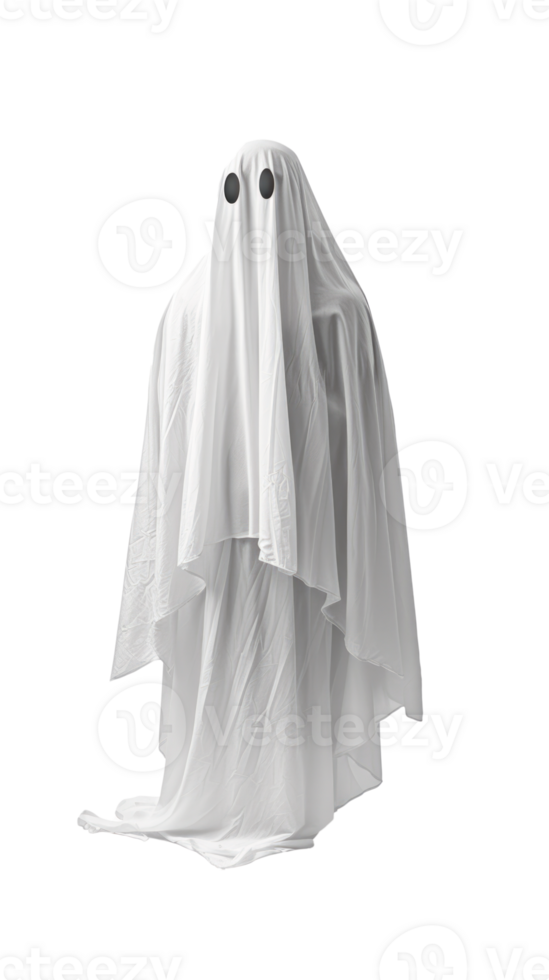 A playful ghost costume perfect for Halloween celebrations and spooky events. png