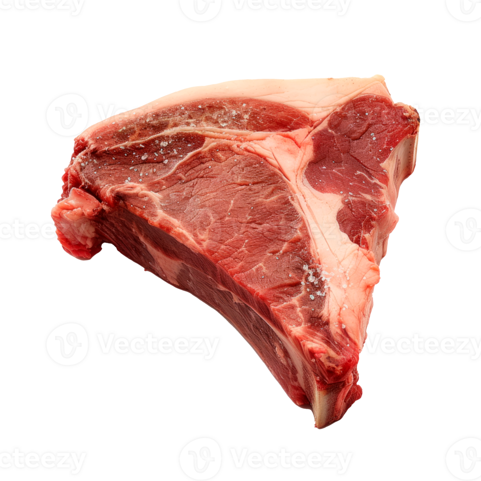 Fresh raw beef steak isolated on a transparent background png