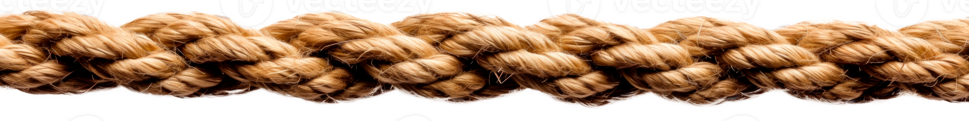 A close-up of coiled natural rope on a transparent background png