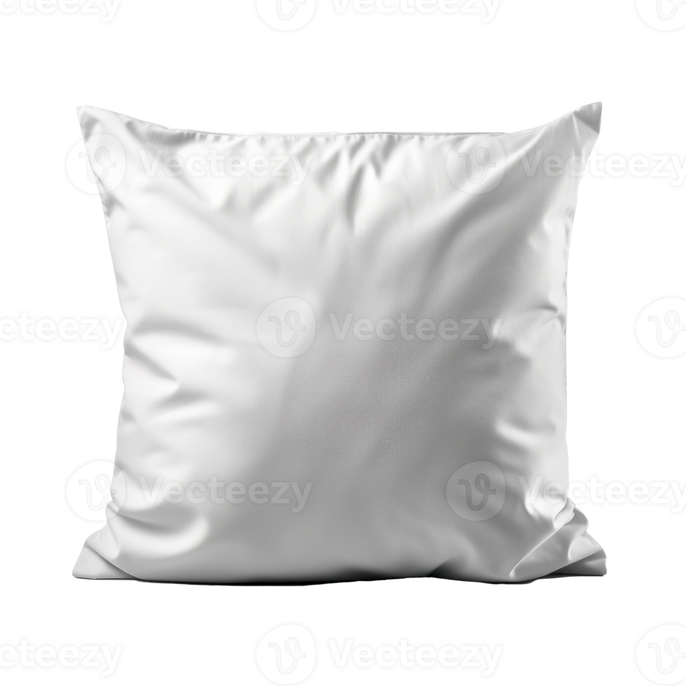 A soft white pillow perfect for home decoration and comfort png