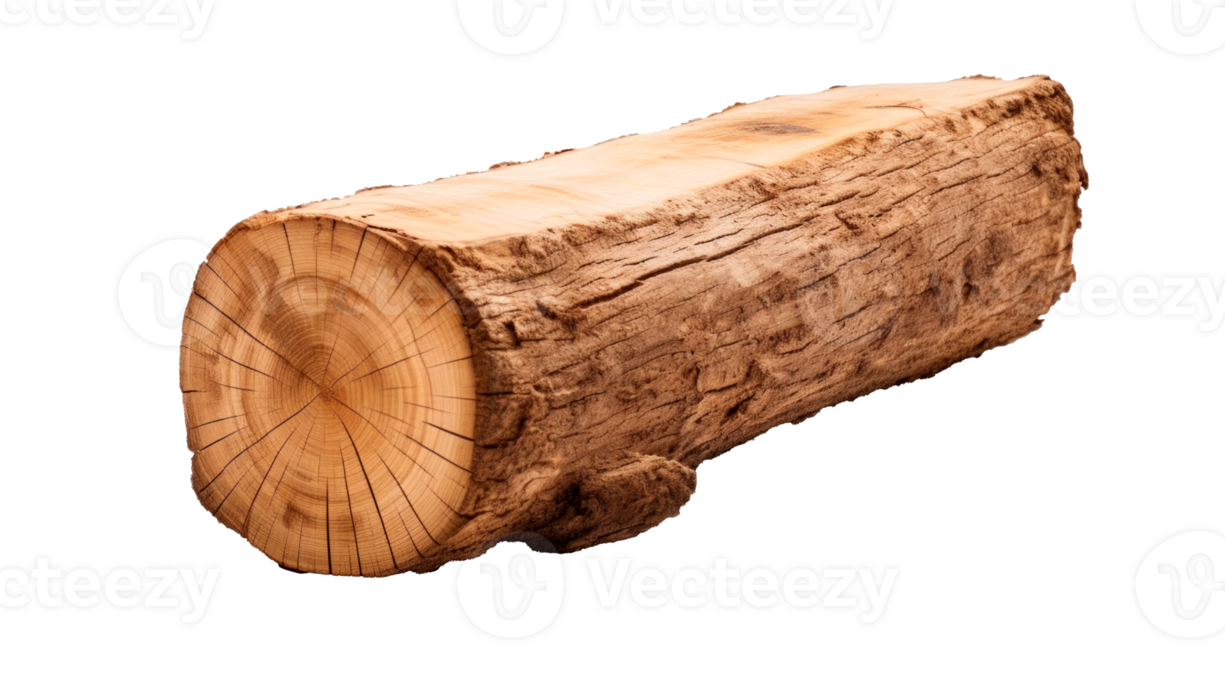 A rustic log showcasing natural wood grain and texture. png