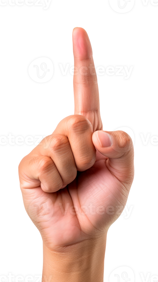 A hand with an index finger raised pointing upwards indicating direction or emphasis png