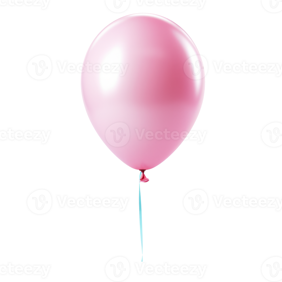 A vibrant pink balloon perfect for parties and celebrations. png