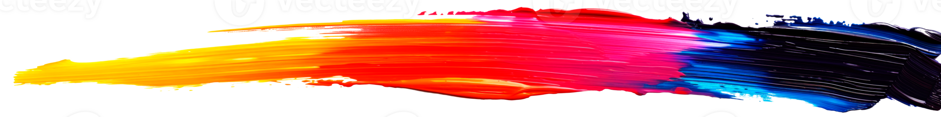 Colorful brushstroke design with vibrant hues and abstract texture. png