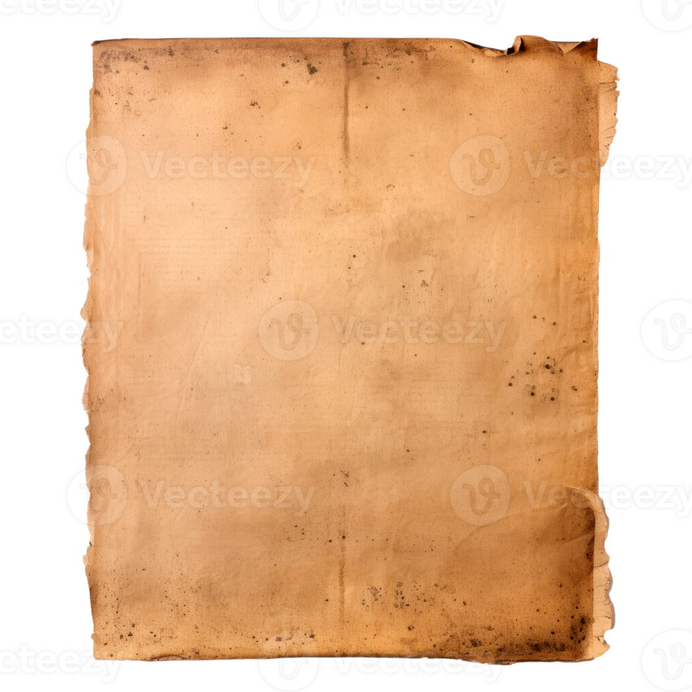 Old vintage paper with a textured background suitable for various designs png