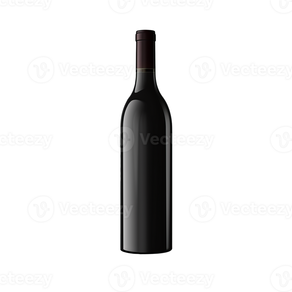 A sleek red wine bottle perfect for any dining occasion png