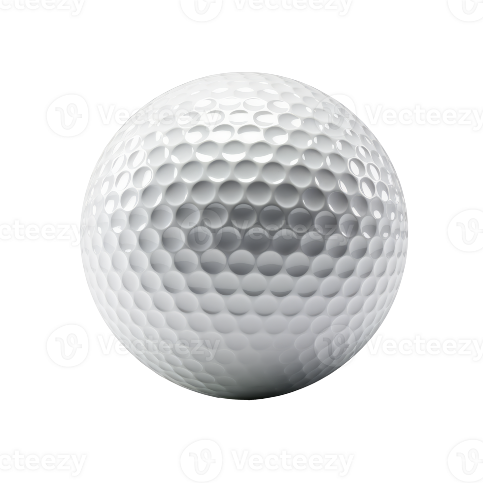 A close-up image of a white golf ball with dimples. png