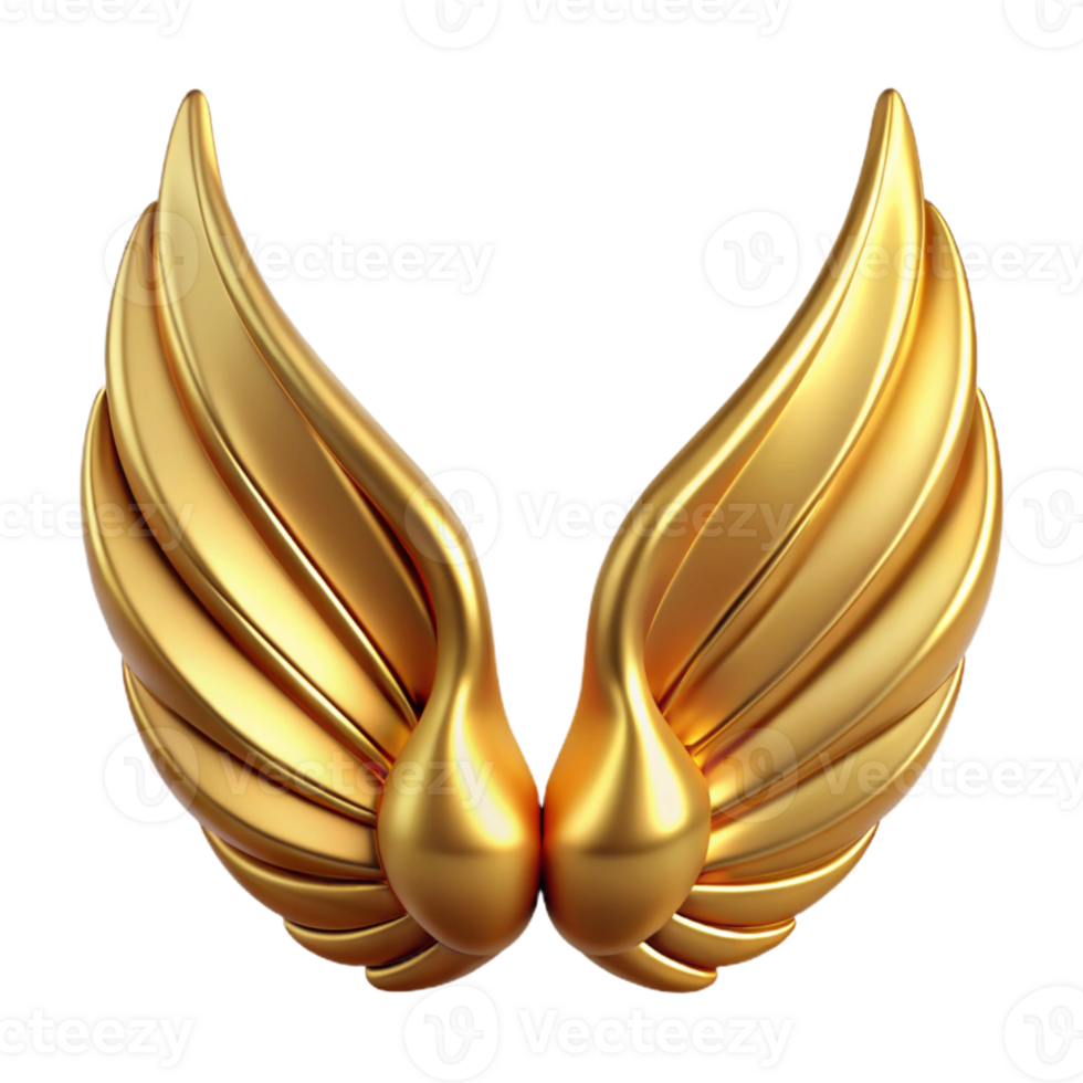 Abstract Golden Wings png