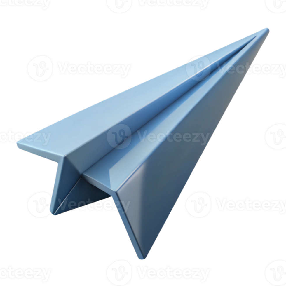 3D Render Paper Airplane Icon png