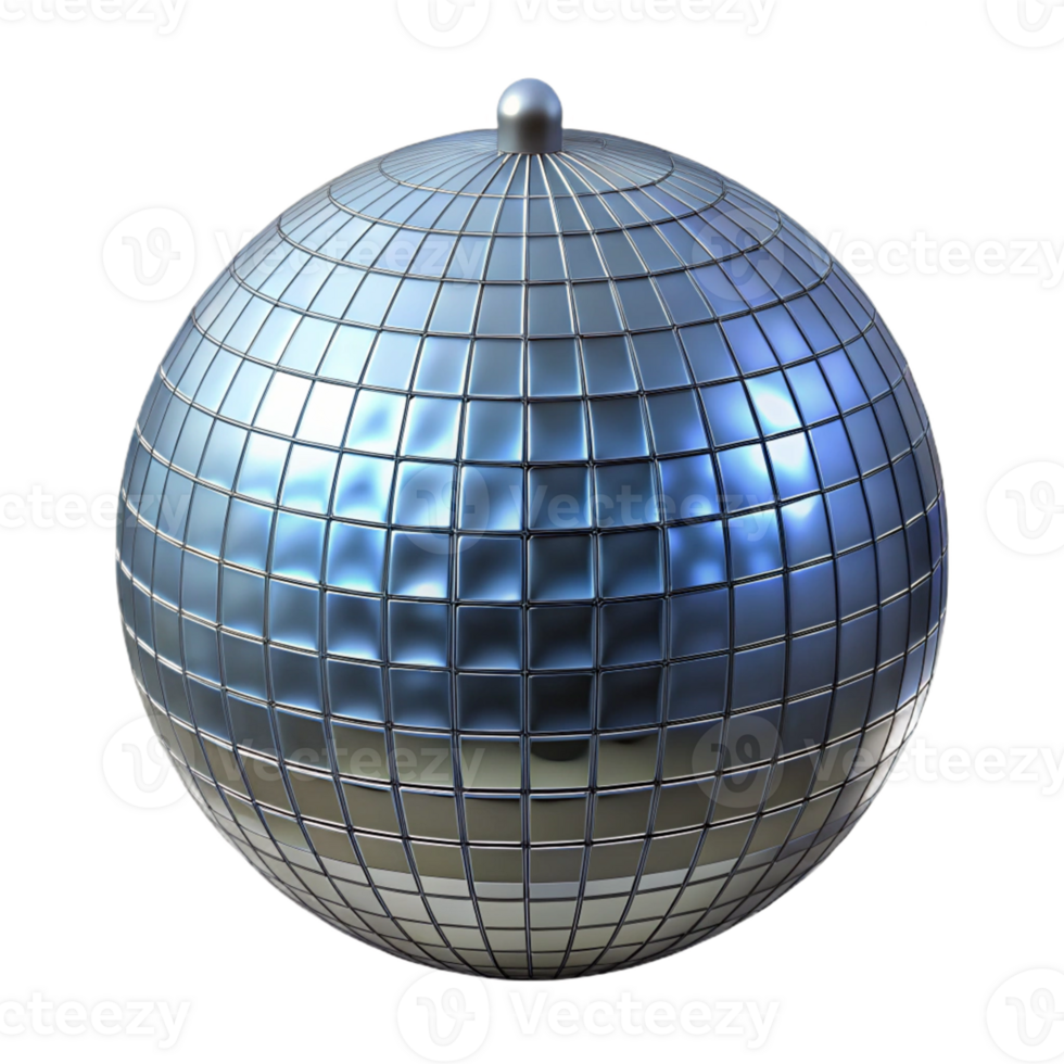 3D Render Shiny Disco Ball Background png