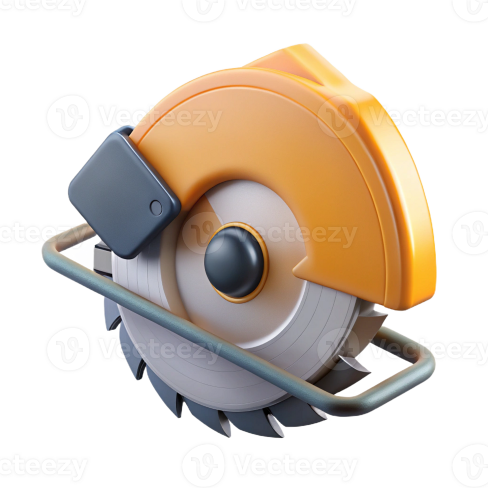 3D Render Circular Saw Icon png