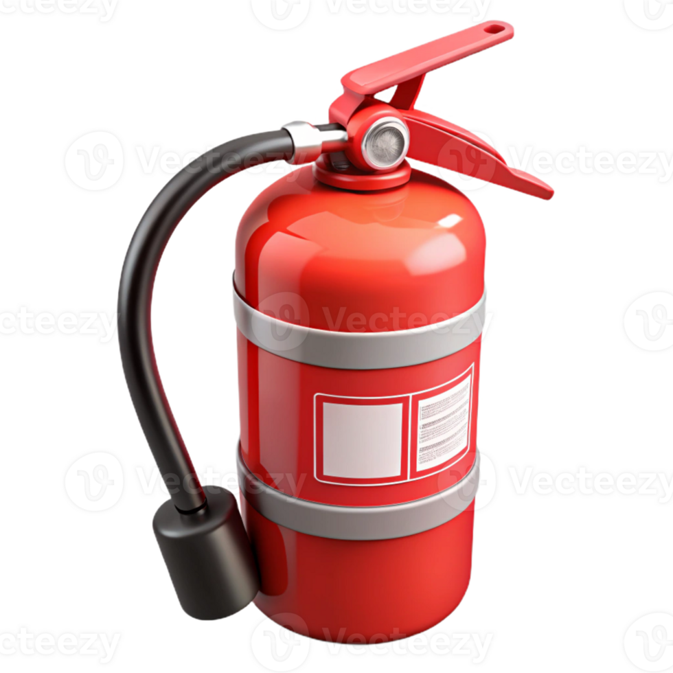 3D Model Red Fire Extinguisher png