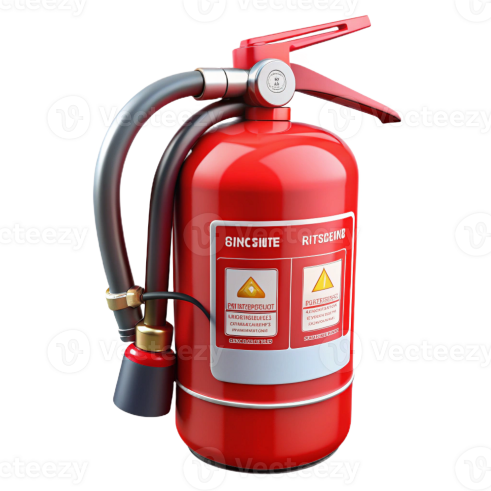 3D Model Red Fire Extinguisher png