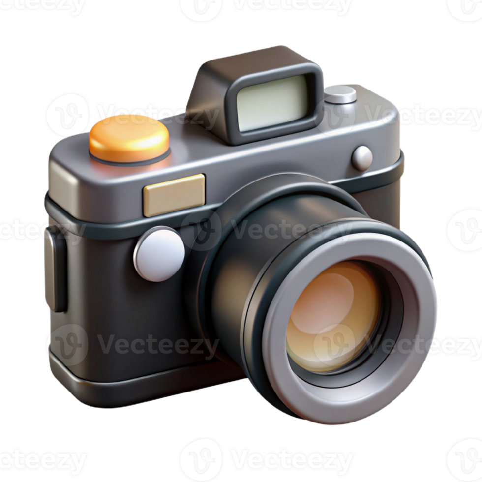 3D Render of a Classic Camera png
