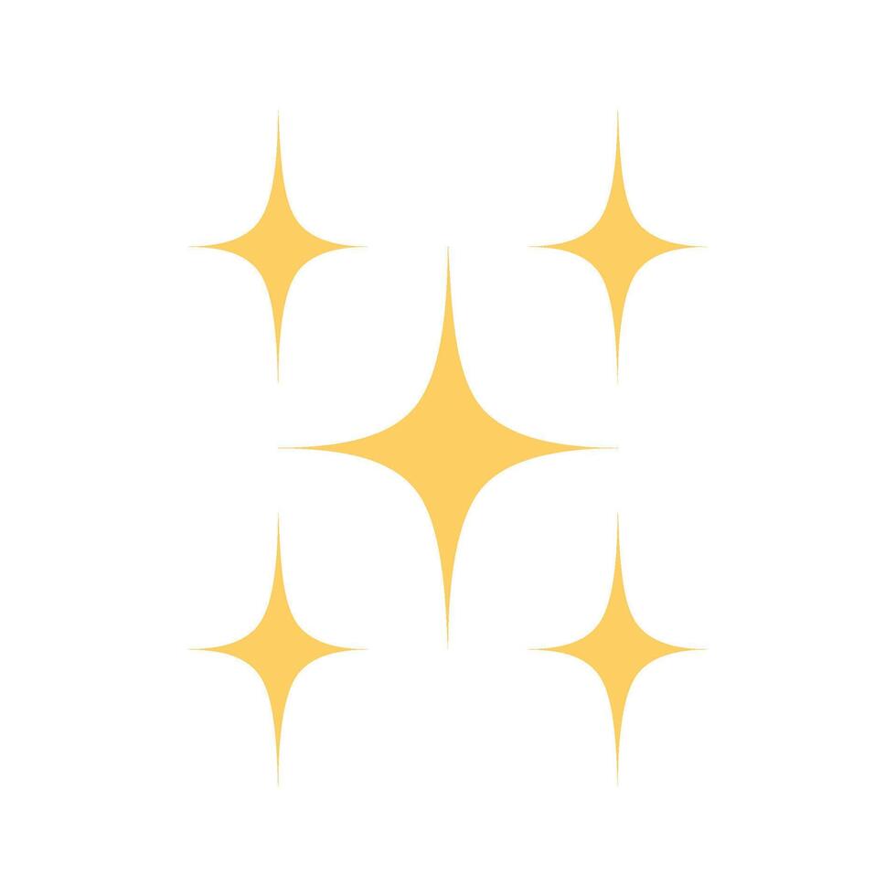 Twinkle star icon on white background. vector