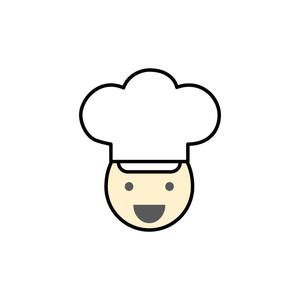 Chef icon on transparency background. vector