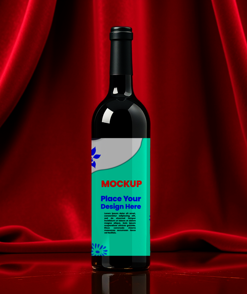 Creative Bottle Visualization for Packaging and Branding Projects psd