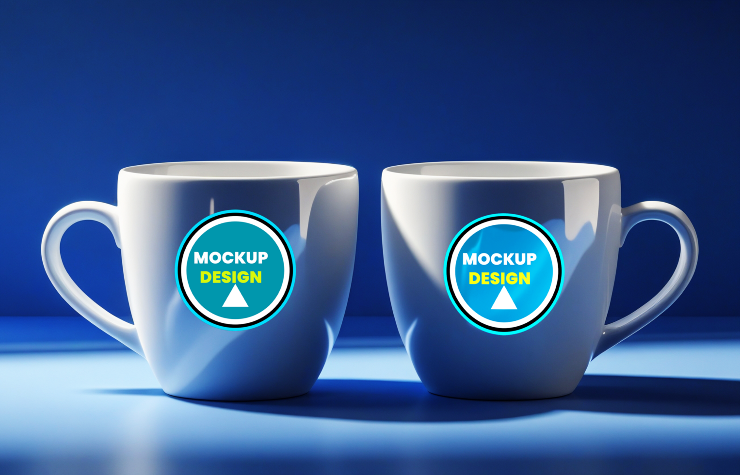 Closeup of a Coffee Mug Mockup for Product Presentation and Mock Up Design psd