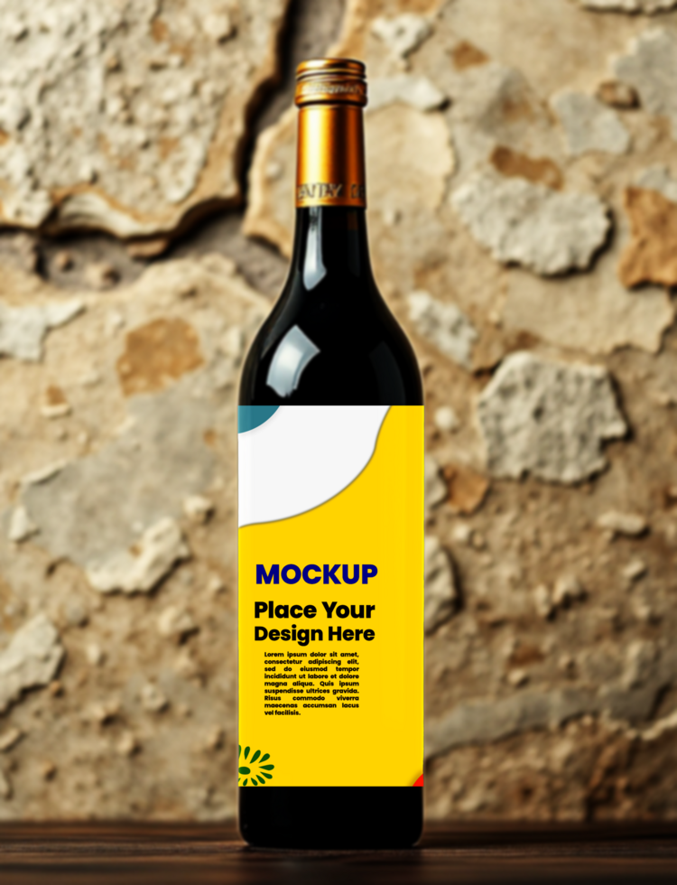 High Quality Bottle Rendering for Product Packaging and Labeling psd
