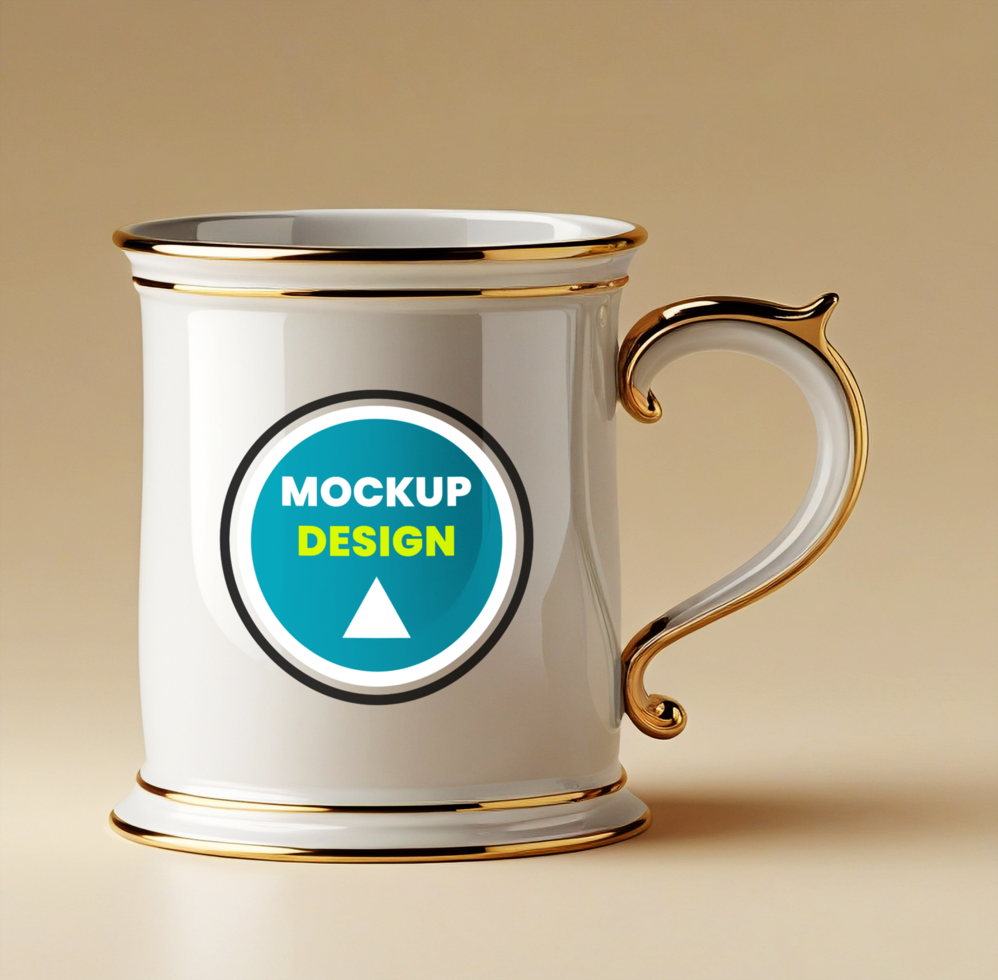 Elegant Mug Mockup Featuring a Coffee Cup for Branding and Design Projects psd
