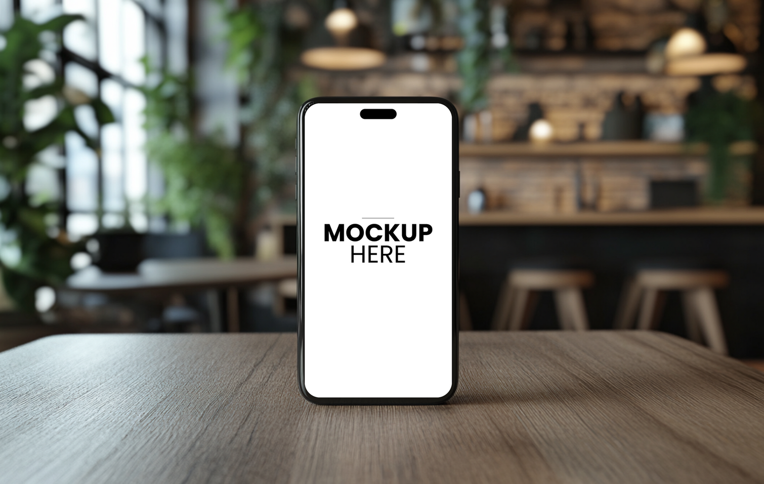 Minimalist blank screen mobile mockup, ultra-detailed design, professional smartphone presentation psd