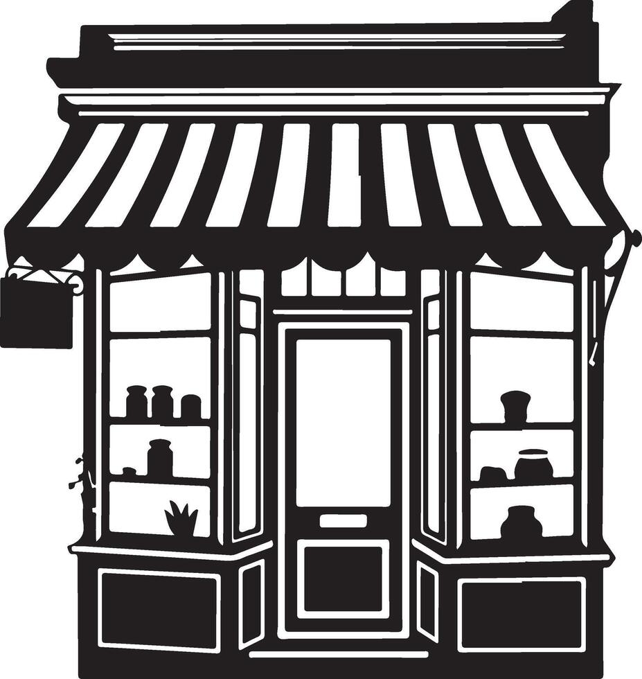 Rustic Vintage Store Outline vector