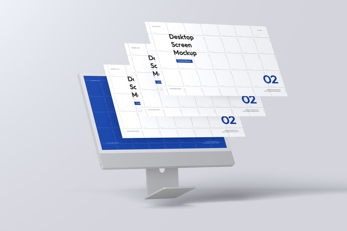 Desktop Digital Screen Mockup psd