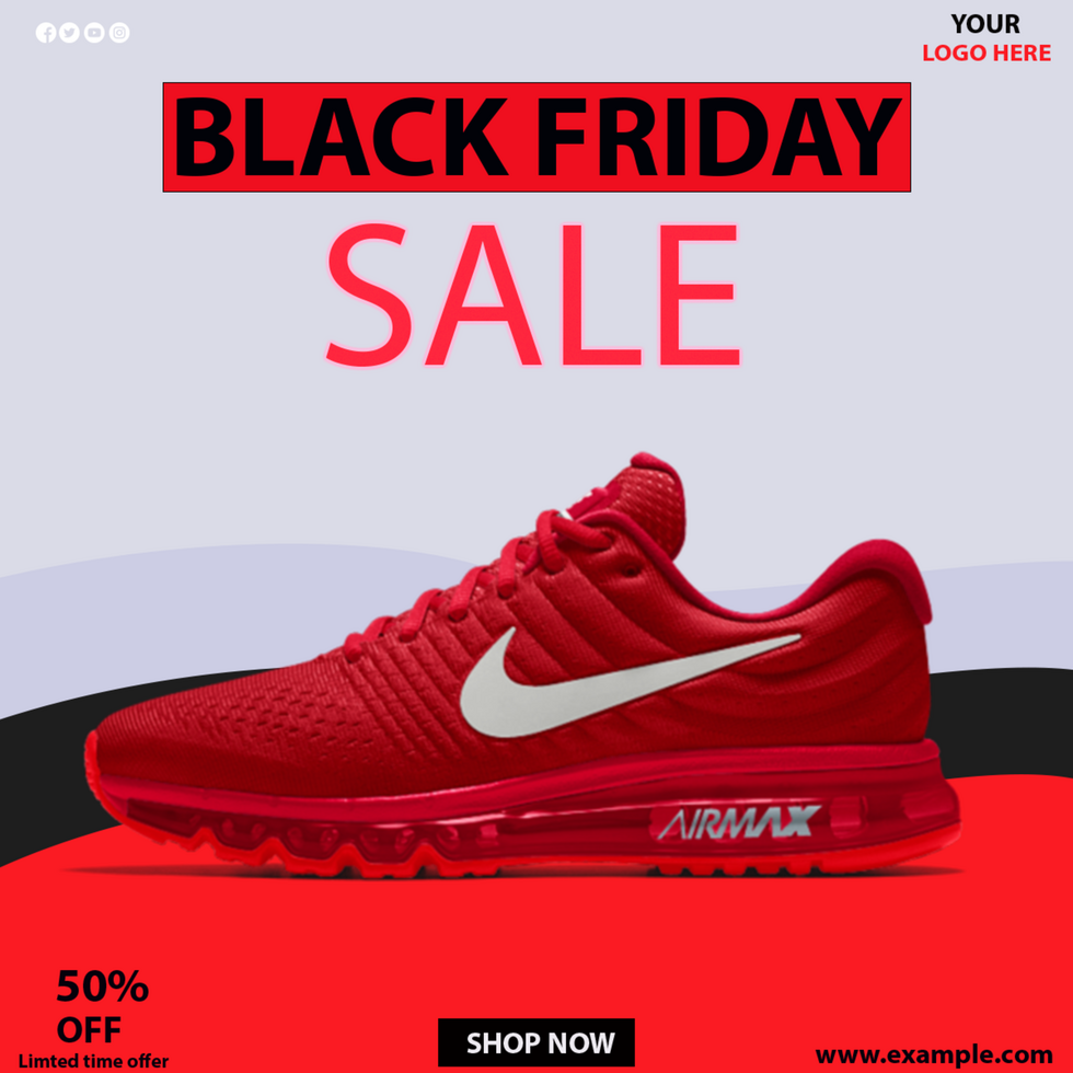 Black Friday social media post template psd