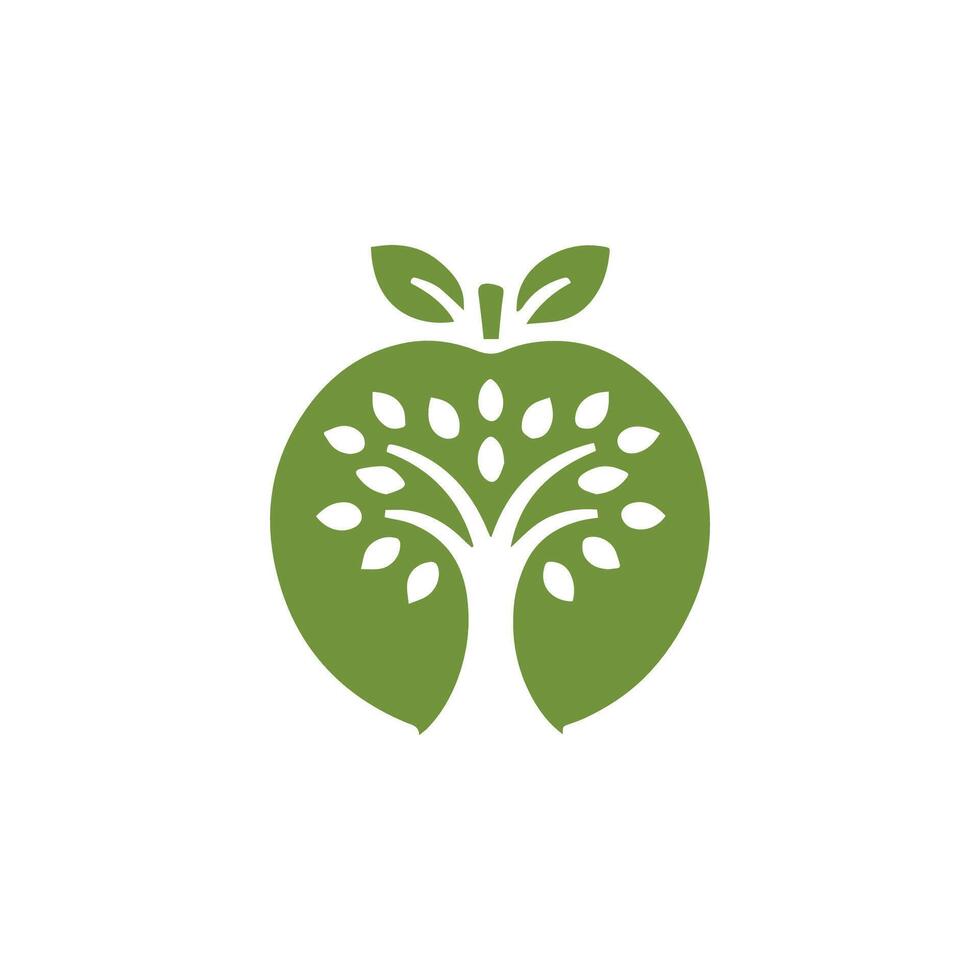 Apple tree logo vector