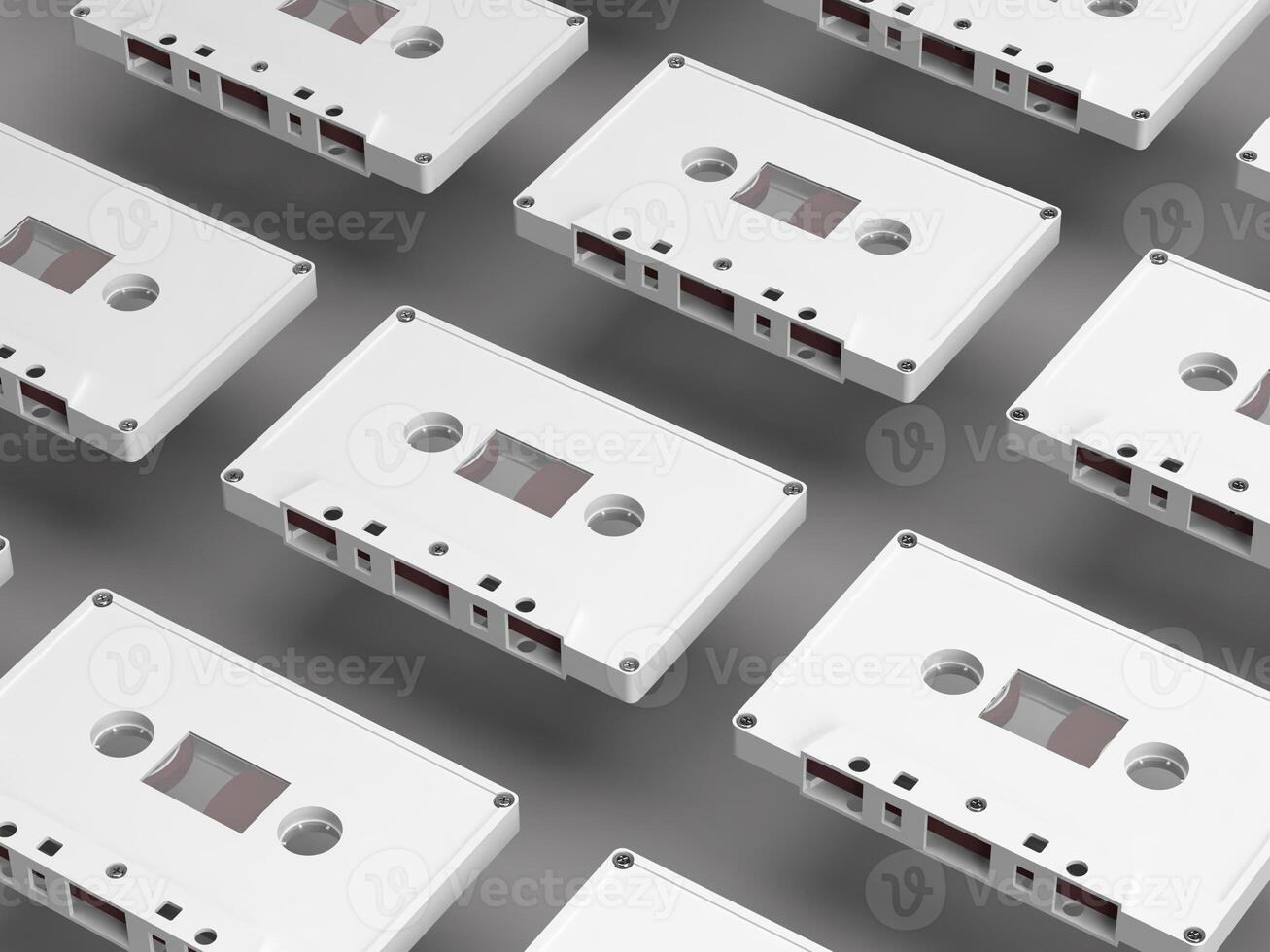 Spread Cassette Array Mockup 3D Render photo
