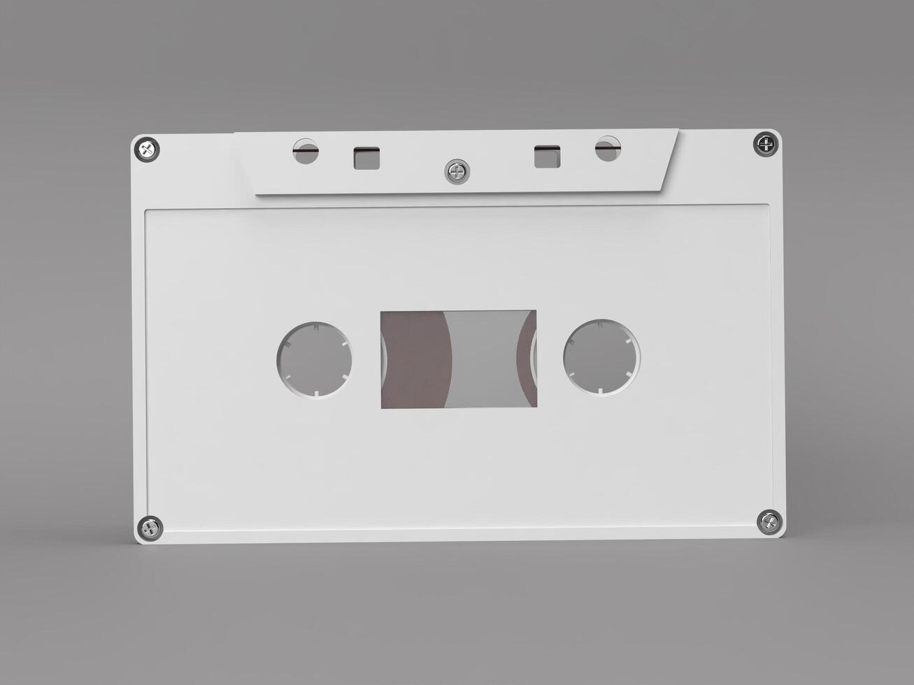 Front View Tape Cassettes Mockup 3D Render photo