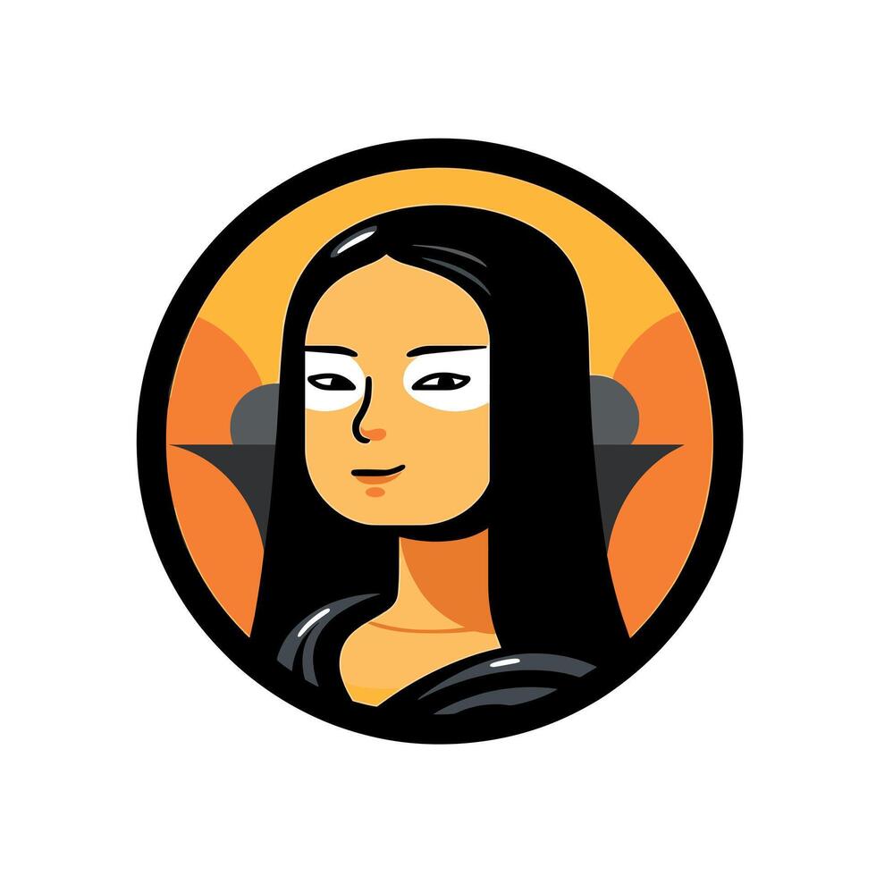 Iconic artwork reimagined in modern style vector