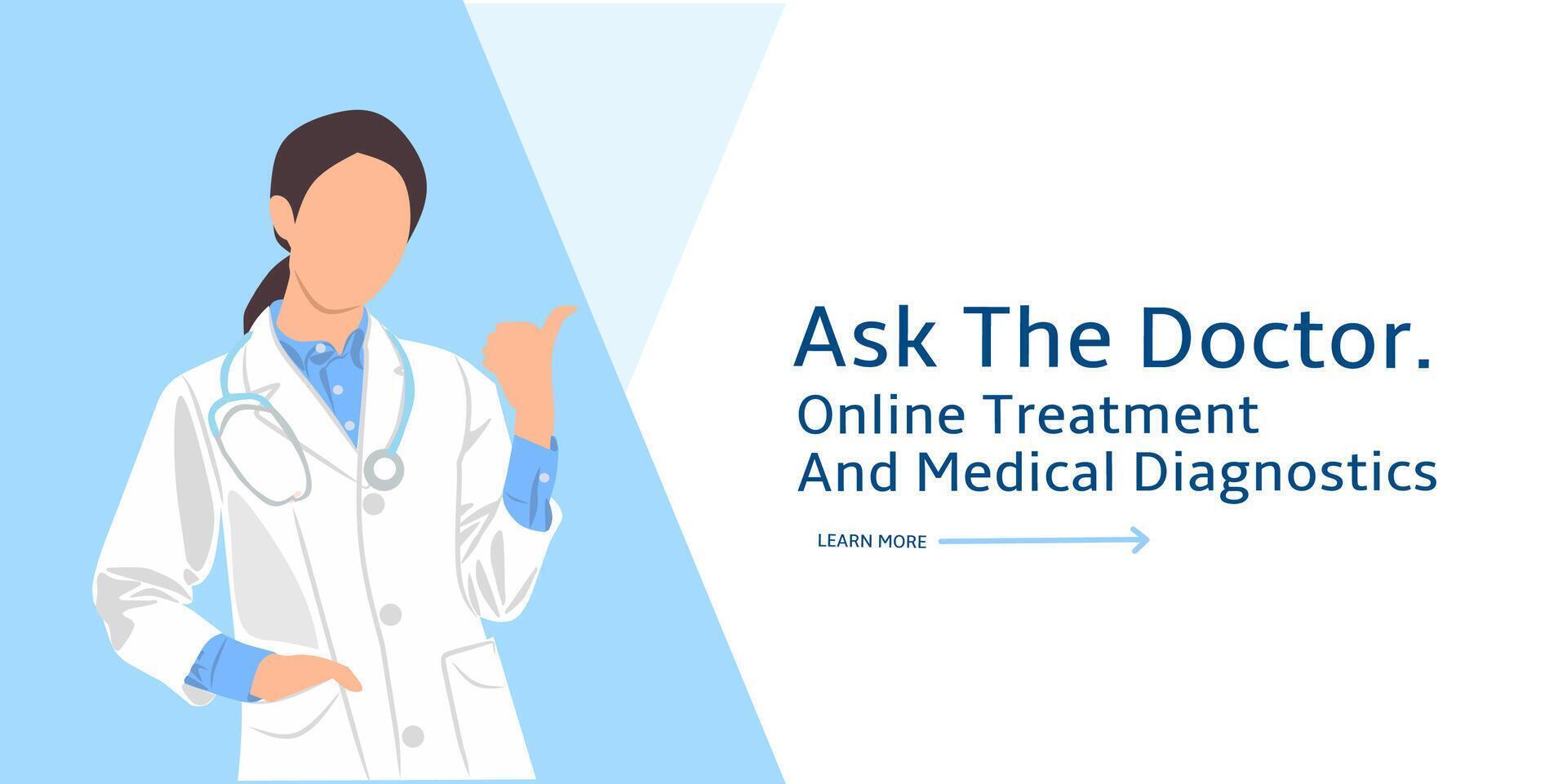 Creative digital website page online medical vector