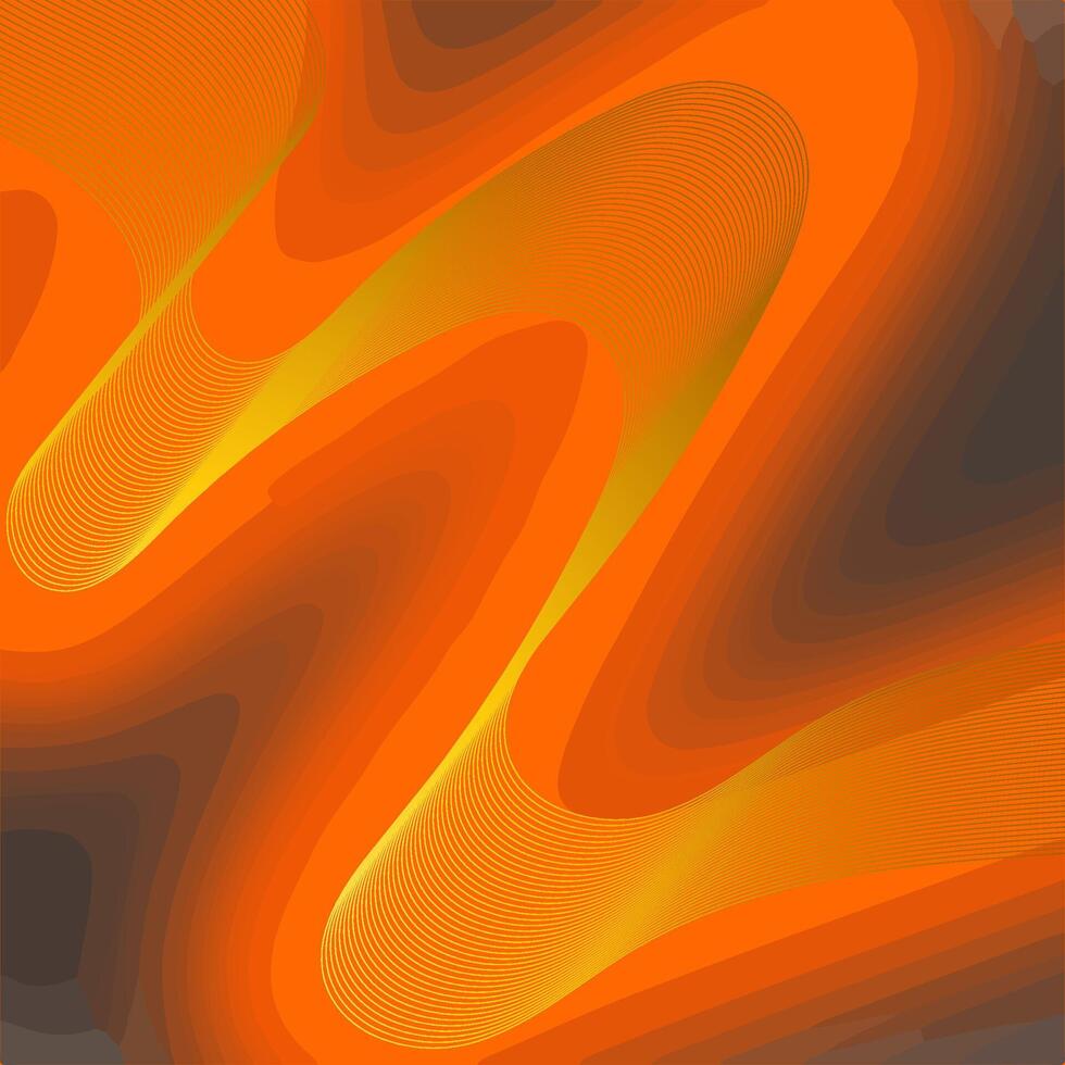 abstract brush water color background with orange derivative color combined with gold blend line. for digital presentation, product packaging, web design, or printed materials, etc. vector
