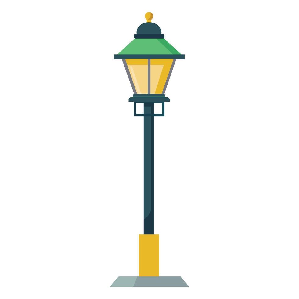 Illustration of Street Light Isolated on white vector