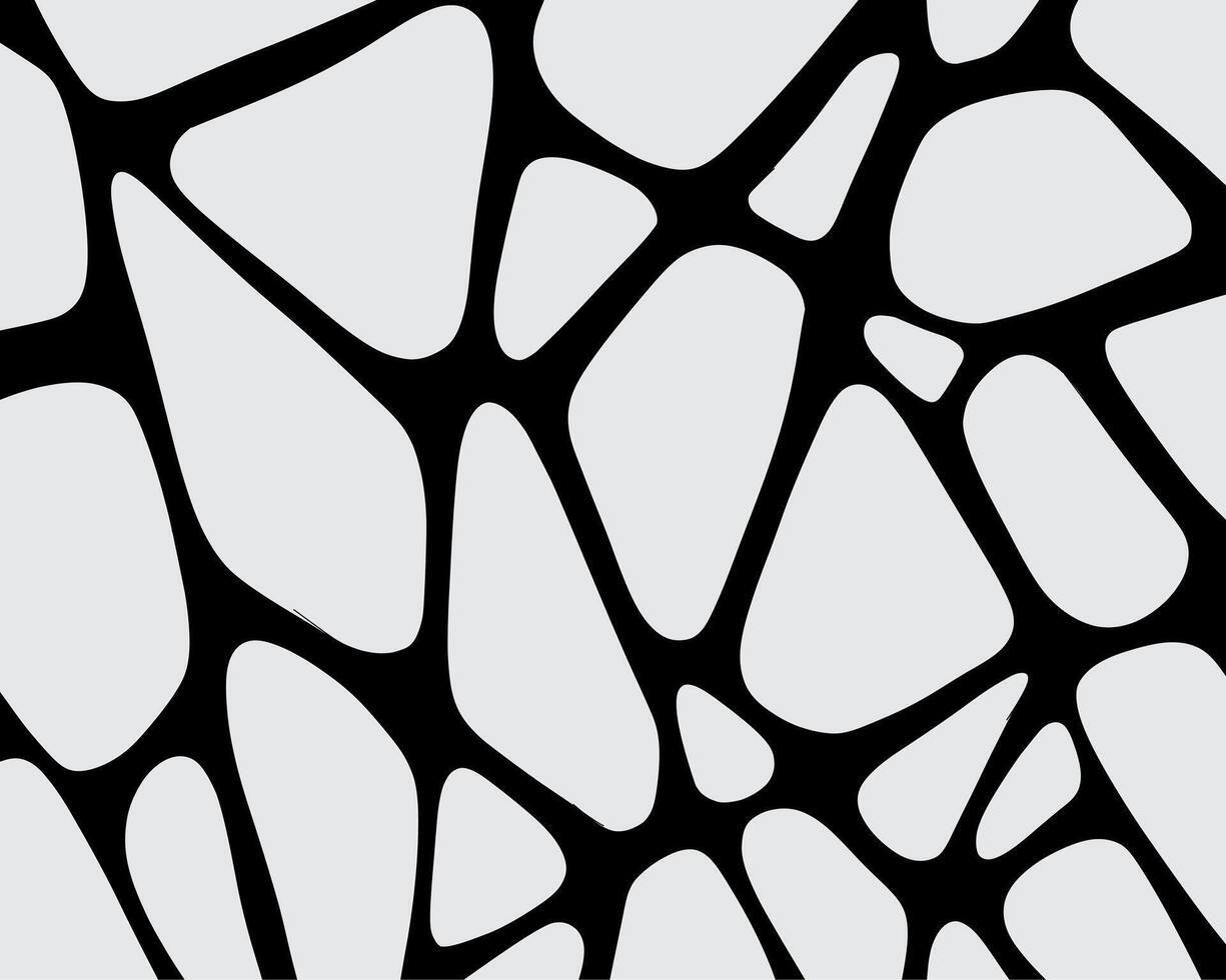 Abstract biomorphism cavity shape line pattern background layout wallpaper poster texture print art vector