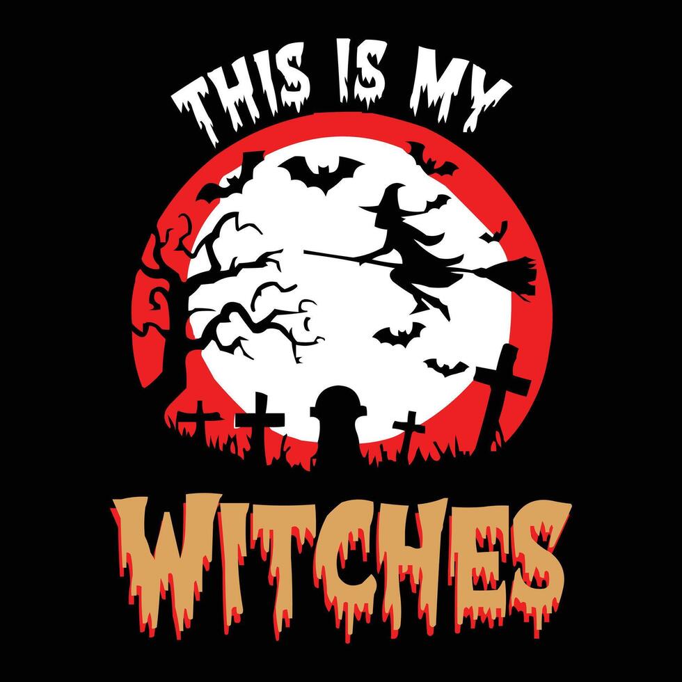 New Halloween t-shirt design. vector