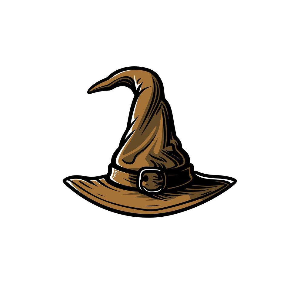 Classic wizard hat design with intricate details vector