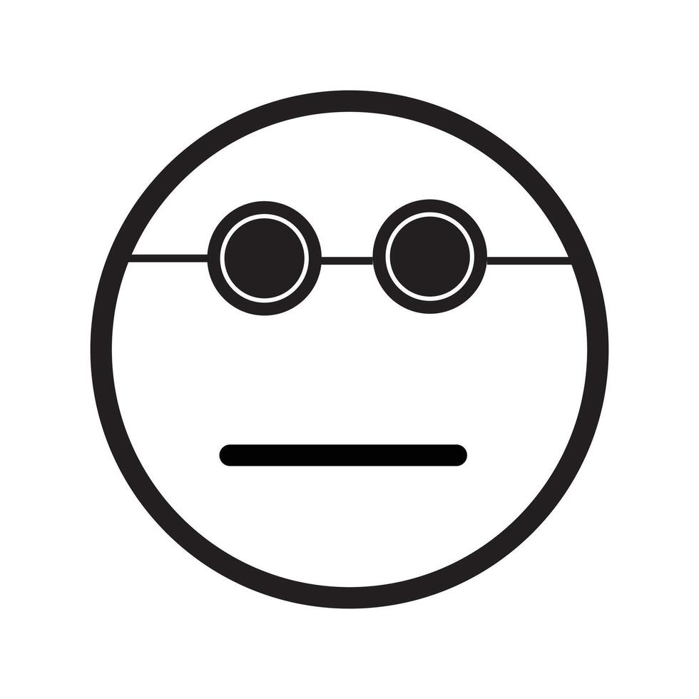 Emoji with sunglasses. Emoji with sunglasses in flat design style on white background. Emoji . vector