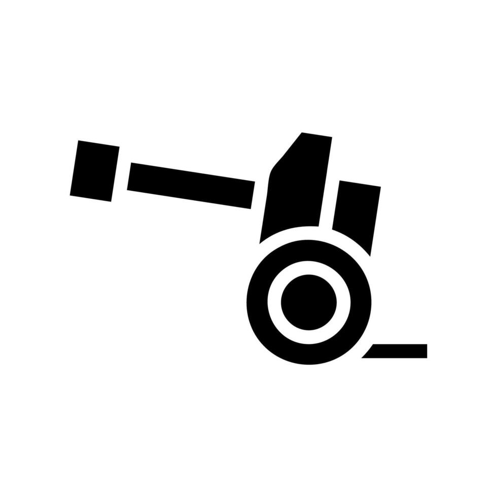 Cannon icon illustration. Concept of war, weapon, and history. vector