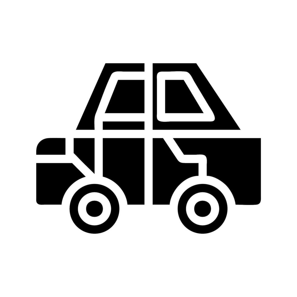 Car side view icon. Concept of transportation, vehicle, and travel. vector
