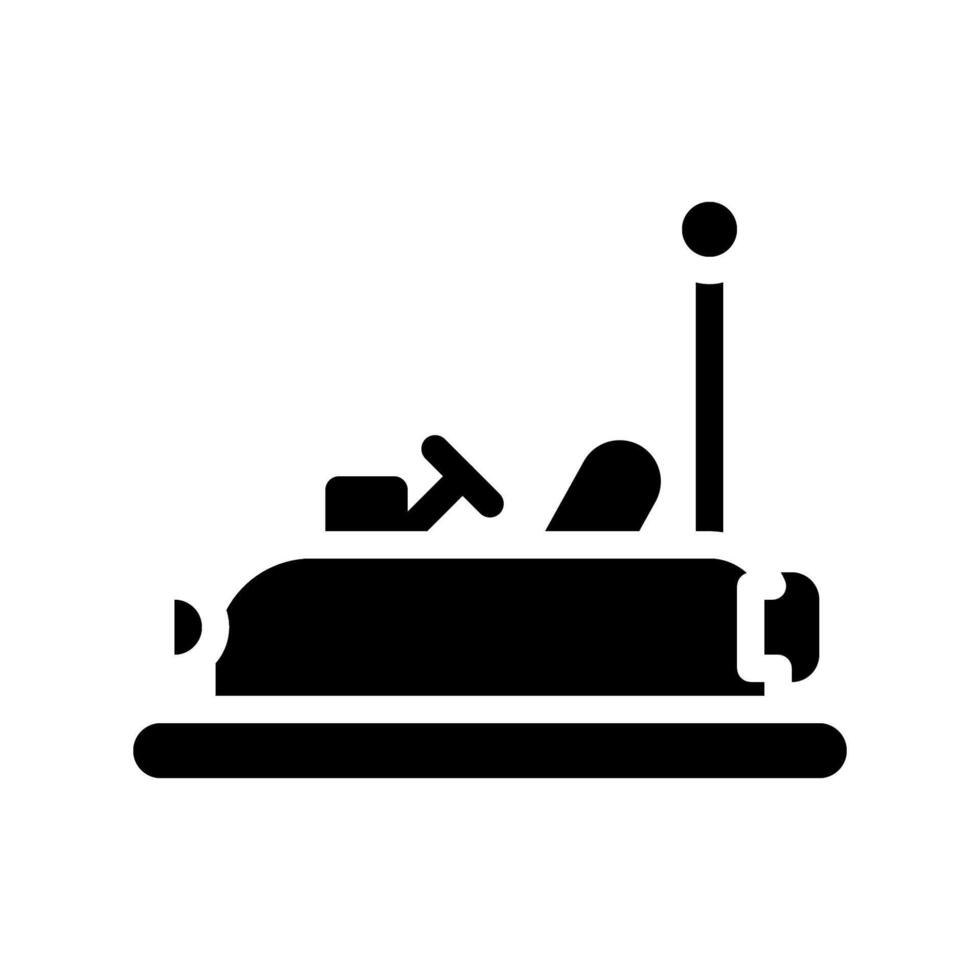 Bumper car icon illustration. Concept of entertainment, fun, and leisure. vector
