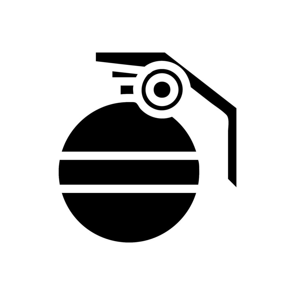 Hand grenade icon. Concept of danger, war, and conflict. vector