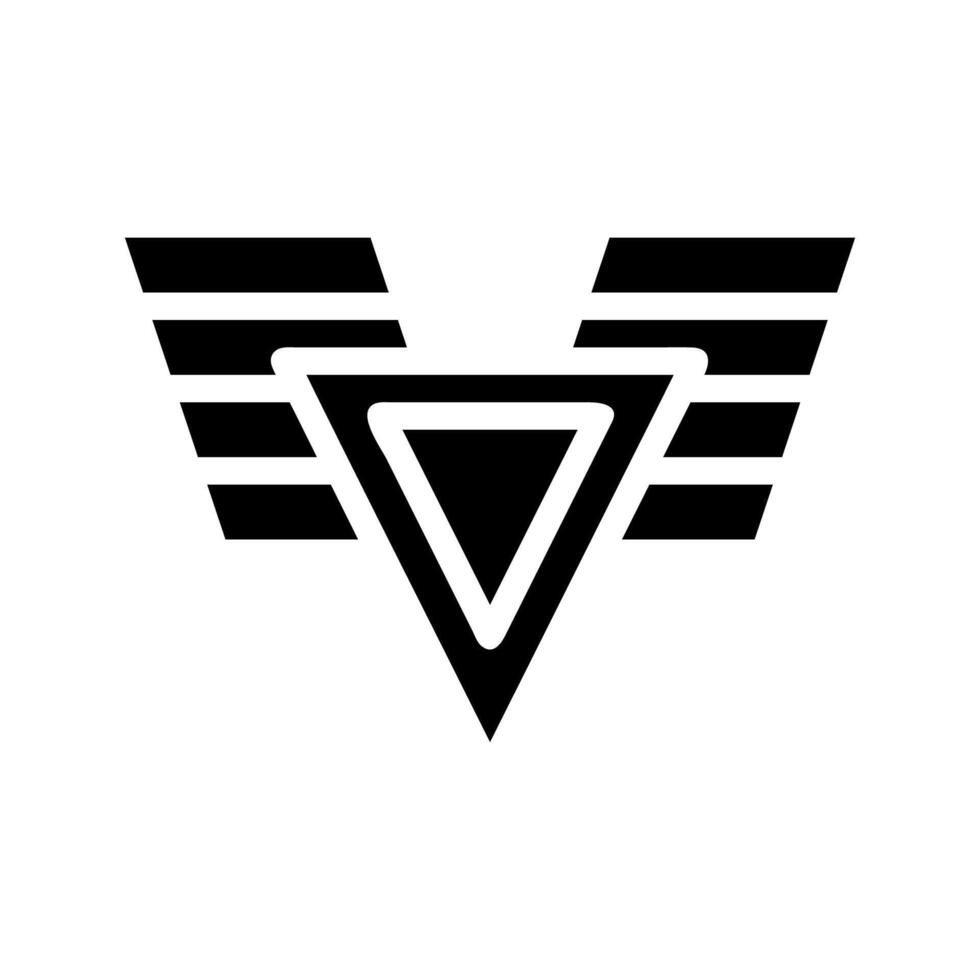 Abstract Geometric Triangle Logo Design. Concept of Movement, Progress, and Direction. vector