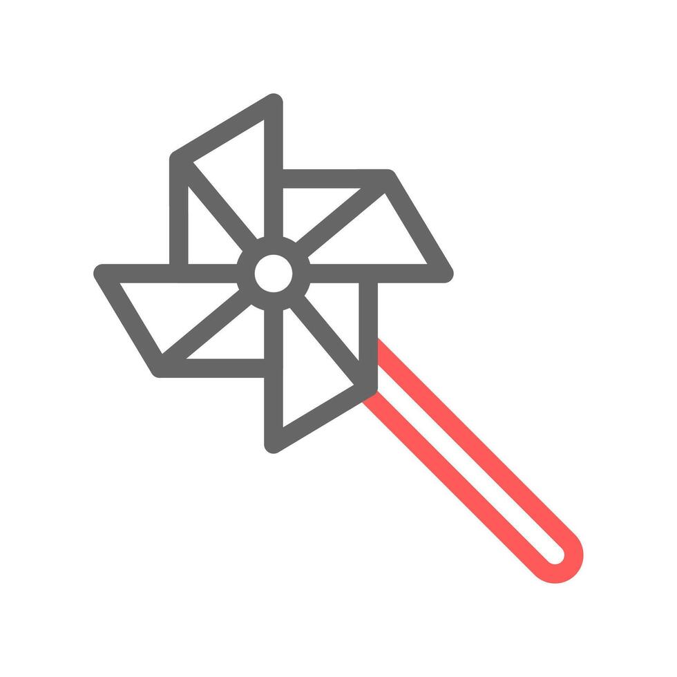 Pinwheel toy icon. Concept of childhood, play, and fun. vector