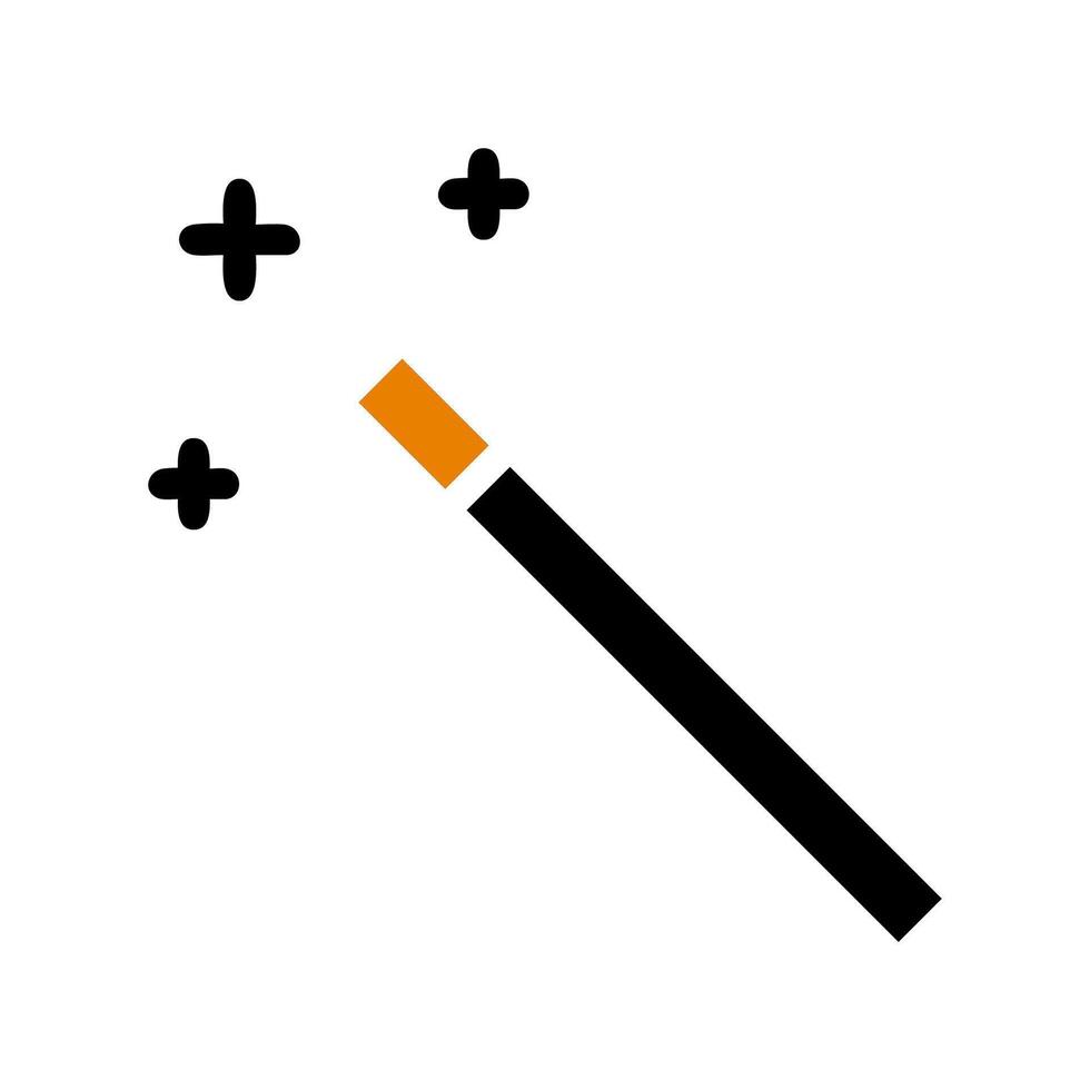 Magic wand with sparkles. Concept of magic, fantasy, and miracle. vector